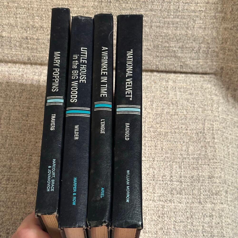 VTG Children’s Classics HC Lot of 4 Mary Poppins Wrinkle in Time Little House…